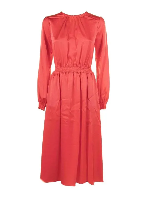Michael Kors Robe Au Genou - Rouge Clair - Femme | MS482EH99G623
