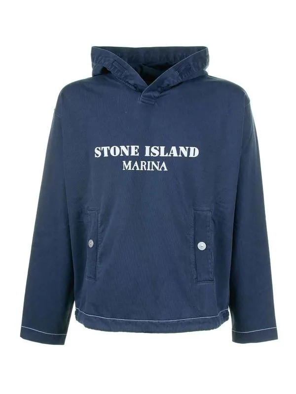 Stone Island Sweat-Shirts - Bleu - Bleu - Homme | 8015615X2V0127