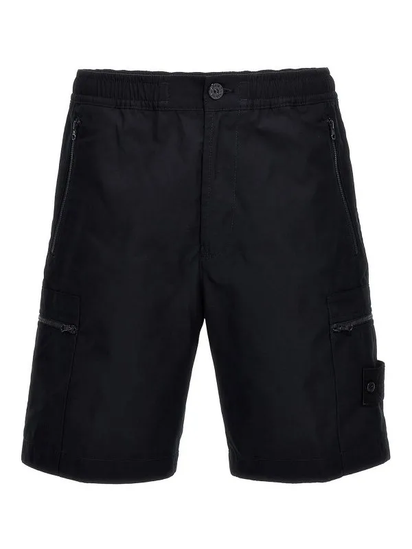 Stone Island Short - Bleu - Bleu - Homme | 8015L07F1V0020