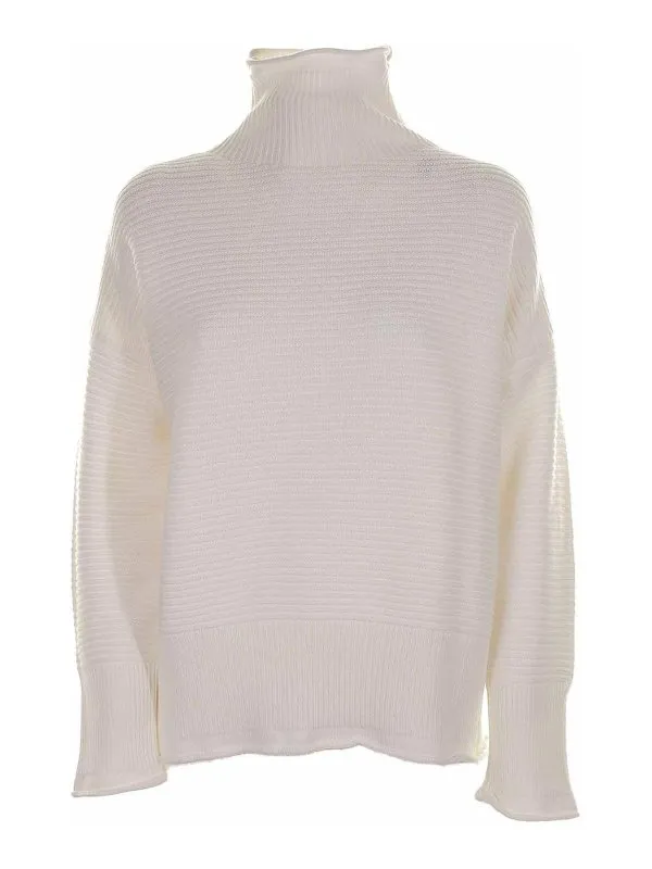Eleventy Pull Col Roulé - Blanc - Blanc | H81MAGH32MAG0D01801