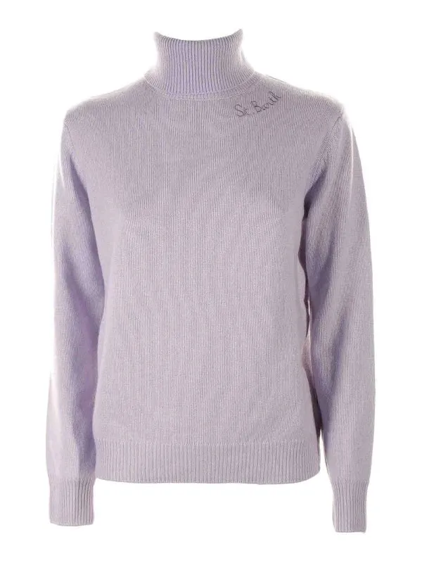 Mc2 Saint Barth Pull Col Roulé - Violet - Violet | MOD000100564E24