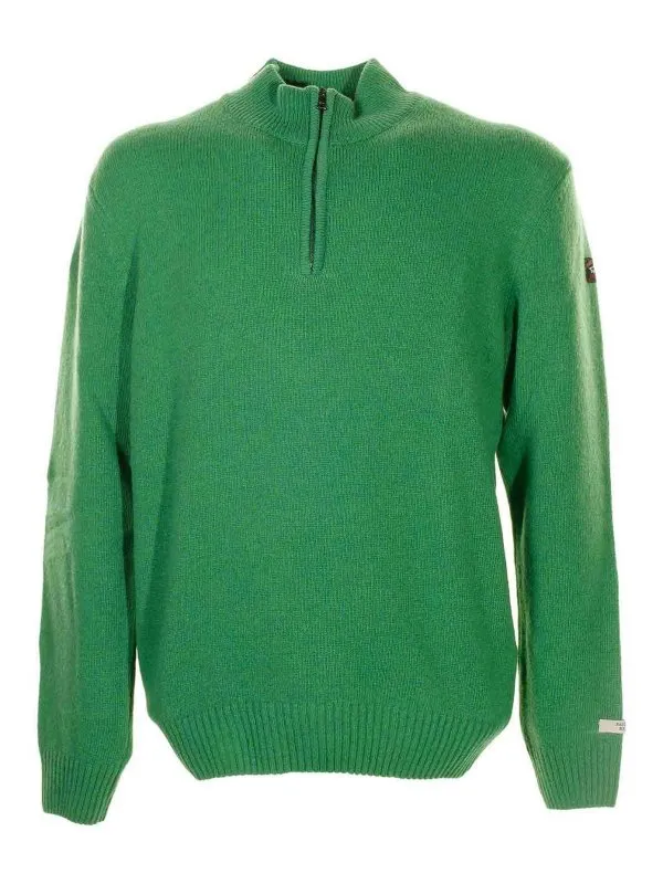 Paul & Shark Pull Col Bateau - Vert - Vert | 11311137752918