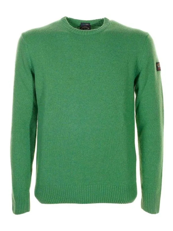 Paul & Shark Pull Col Rond - Vert - Vert - Homme | C0P1061752918