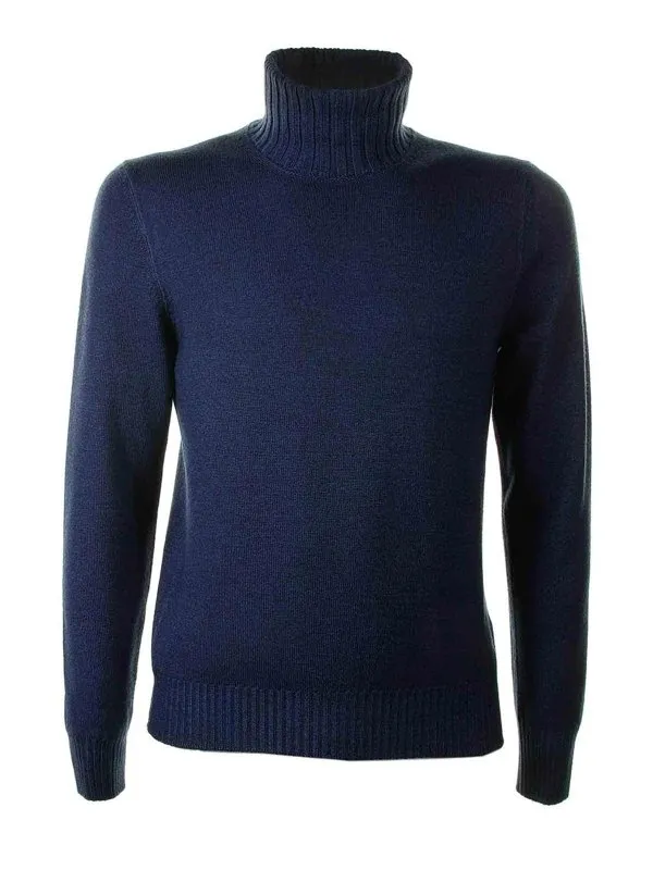 Tagliatore Pull Col Roulé - Bleu - Bleu - Homme | DREWGSI23061254