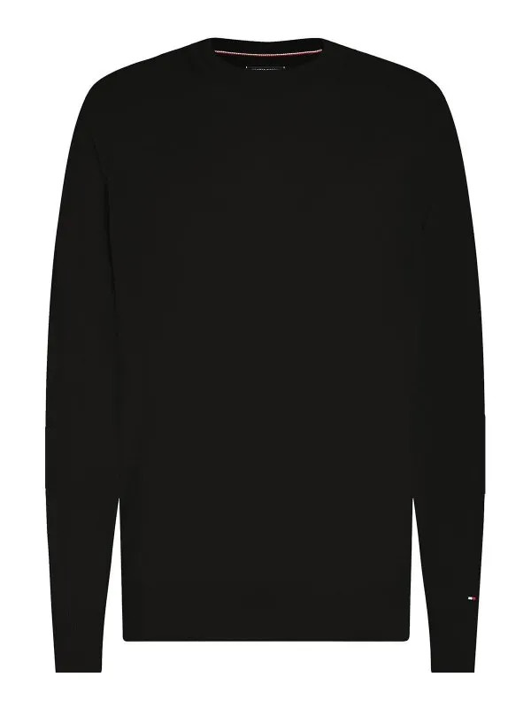 Tommy Hilfiger Pull Col Rond - Noir - Noir - Homme | MW0MW33128BDS