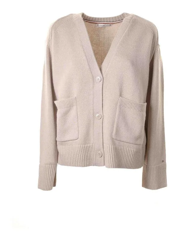 Tommy Hilfiger Cardigan - Blanc - Blanc - Femme | WW0WW39922ABO