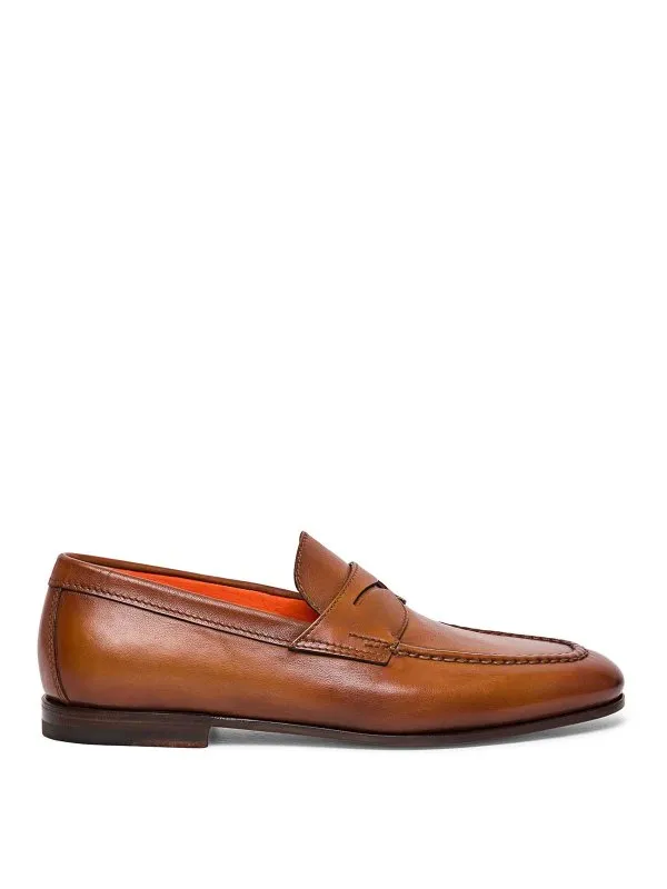 Santoni Mocassins - Marron - Marron - Homme | MCN18007SA4BSLFC45
