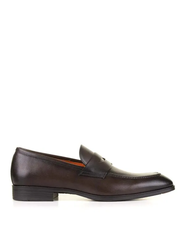 Santoni Mocassins - Marron Foncé - Homme | MSGI14944SMABUSFT50