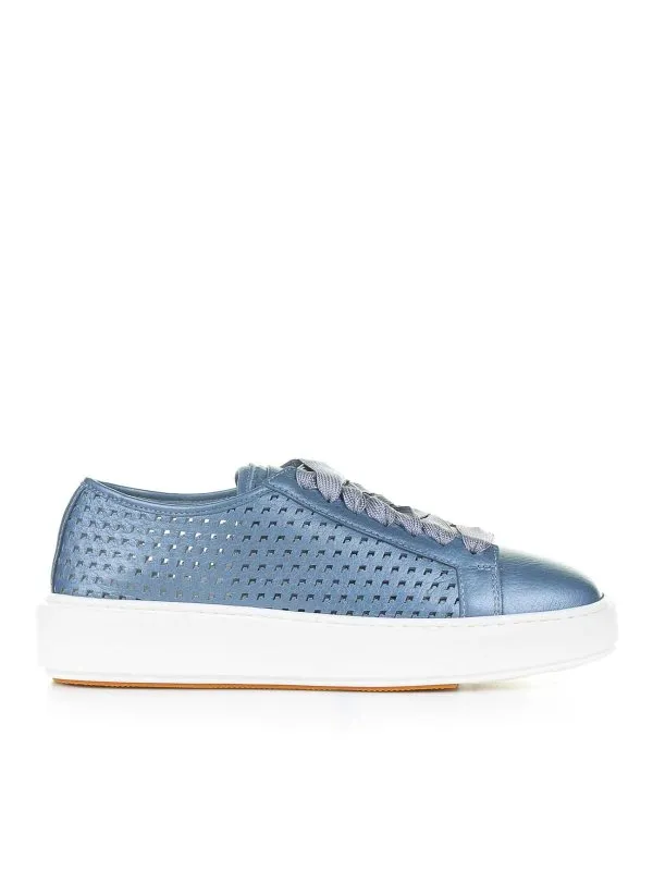 Santoni Baskets - Bleu - Bleu - Femme | WBCD61223BARTFASZ21
