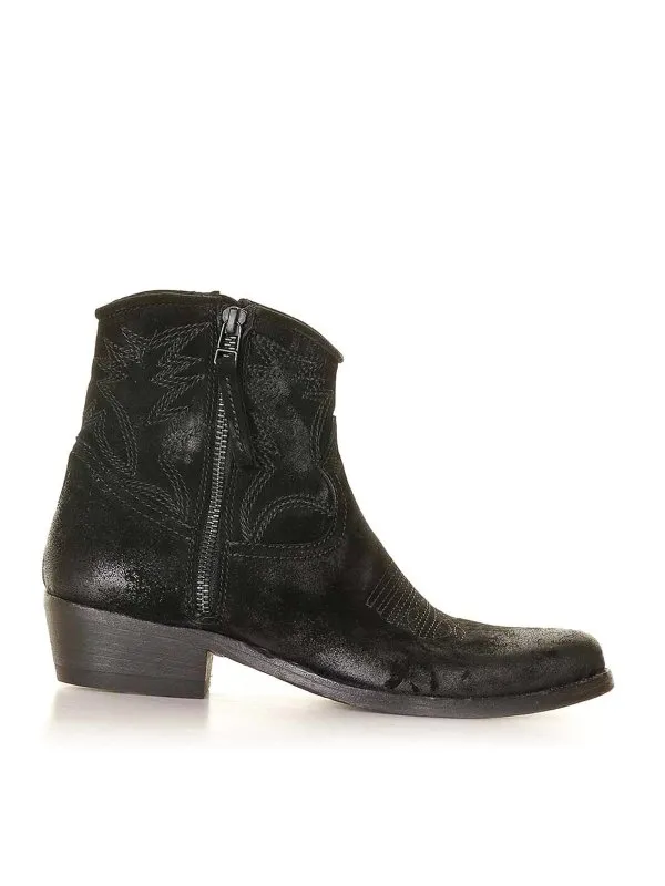 Keep Bottines - Noir - Noir - Femme | 36771CAM02CAMOSCIONERO