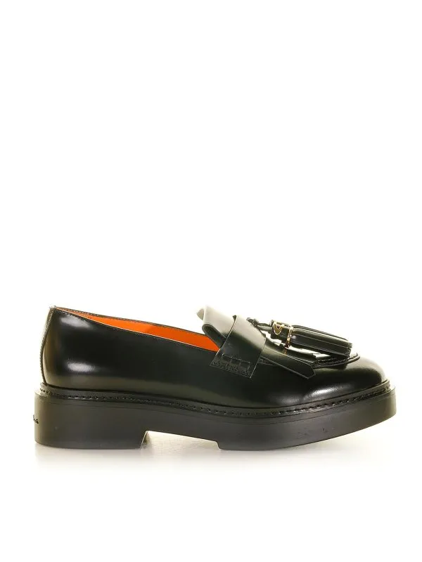 Santoni Mocassins - Noir - Noir - Femme | WUH70097SMOBLESN01