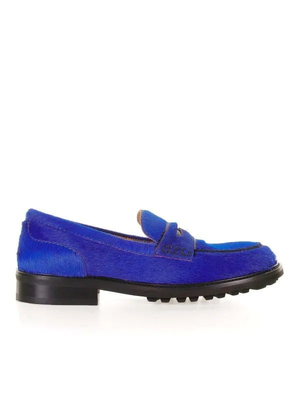 Viola Ricci Mocassins - Bleu - Bleu - Femme | VR01PONYFLOUBLUETTE