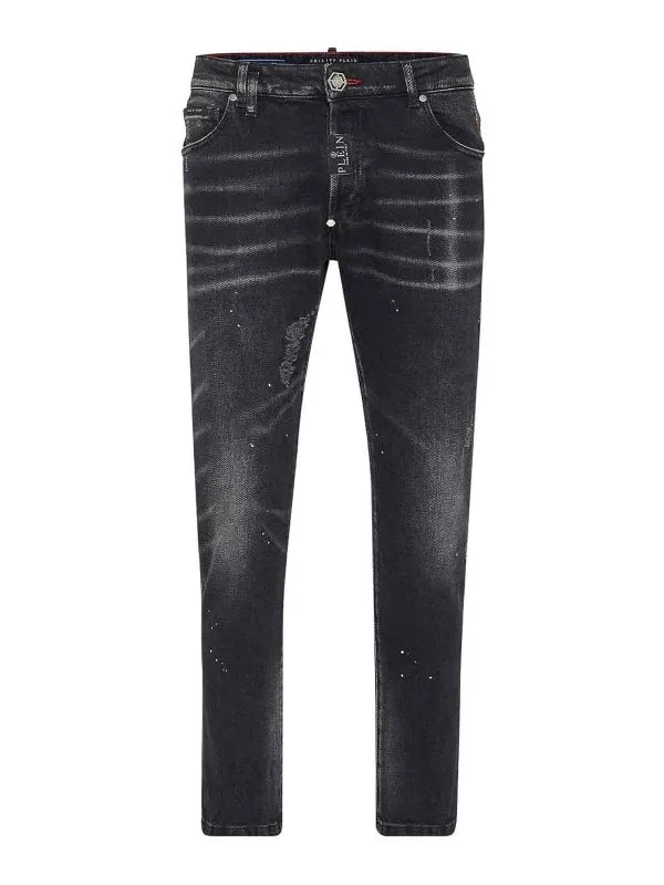 Philipp Plein Jean Bootcut - Foncé Délavé | FADCMDT3890PDE004N08GD