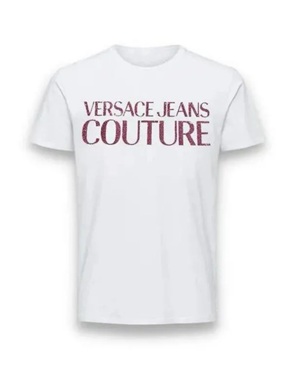 Versace Jeans Couture T-Shirt - Fuchsia - Femme | 76HAHG03CJ00G401