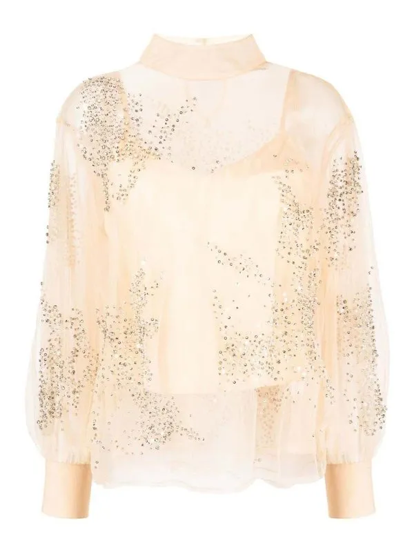 Des Phemmes Chemise - Beige - Beige - Femme | DP679C25