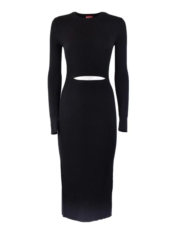 Diesel Robe Au Genou - Noir - Noir - Femme | A111760BMAIM9XX