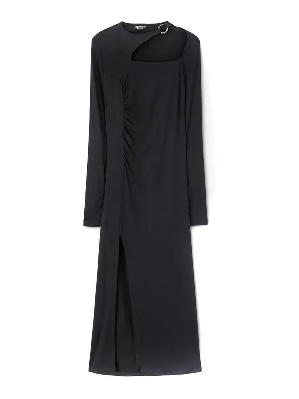 Dondup Robe Au Genou - Noir - Noir - Femme | DA364JS0282DGR6DD999