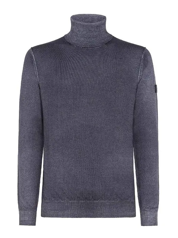 Peuterey Pull Col Rond - Bleu - Bleu - Homme | MASUMACD01215