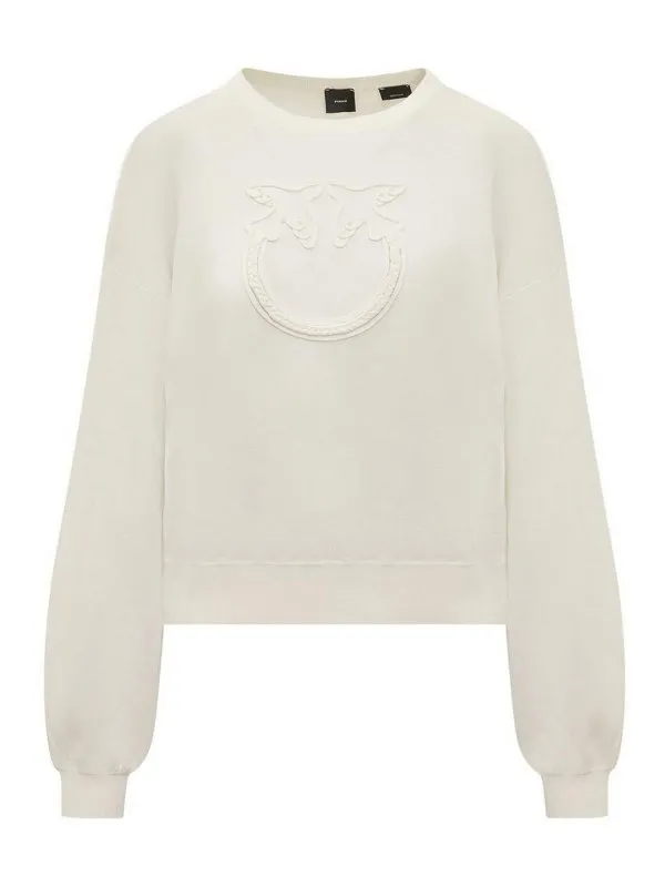 Pinko Pull Col Rond - Blanc - Blanc - Femme | ACCIUGAZ04