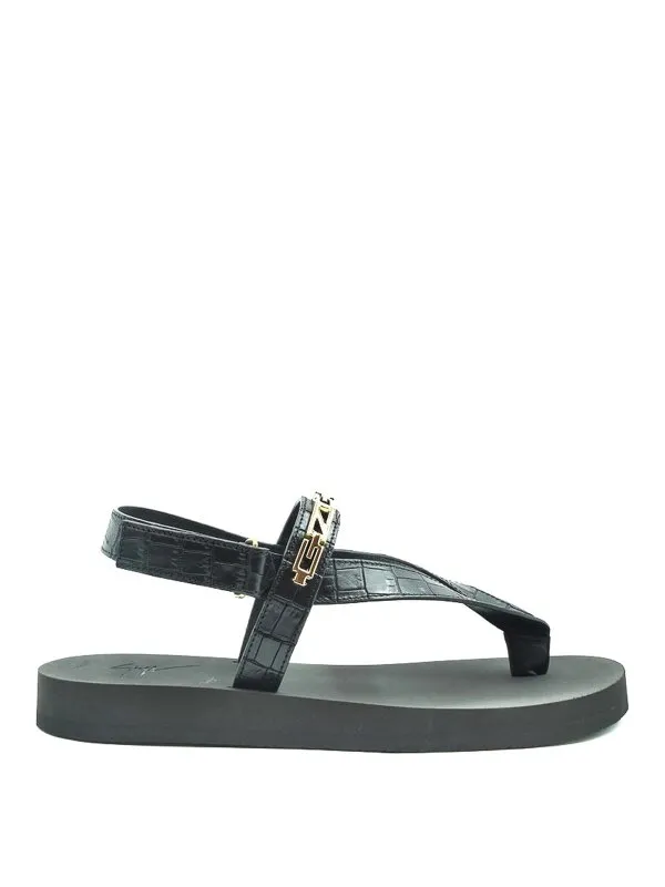 Giuseppe Zanotti Sandales - Noir - Noir - Homme | EU20010001