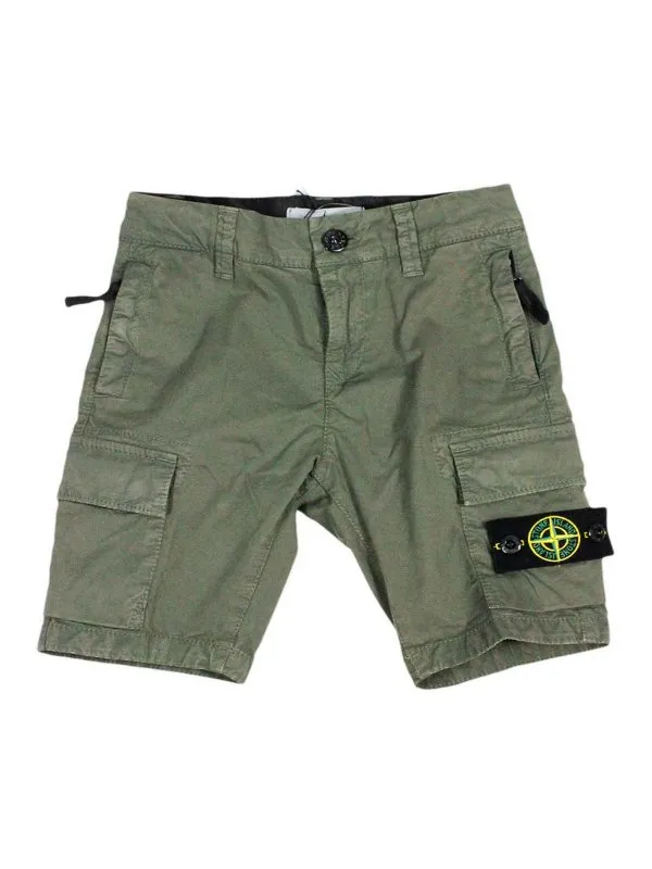 Stone Island Junior Short - Taupe - Taupe - Garçon | 8016L0210158
