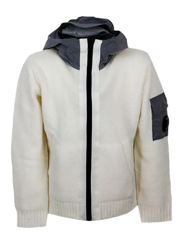 C.P. Company Cardigan - Crème - Crème - Garçon | 13CKKN050103