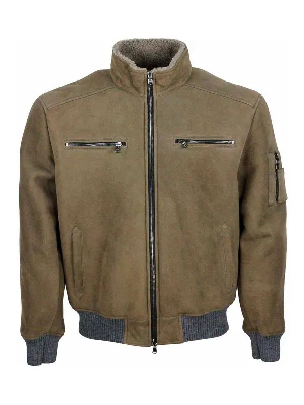 Barba Blouson En Cuir - Beige - Beige - Homme | SAIL389000003