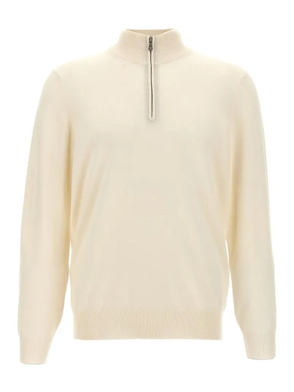 Brunello Cucinelli Cardigan - Blanc - Blanc - Homme | M2200124CO312