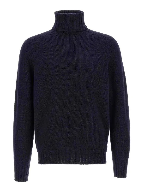Ma'ry'ya Pull Col Roulé - Bleu - Bleu - Homme | YNK042B6