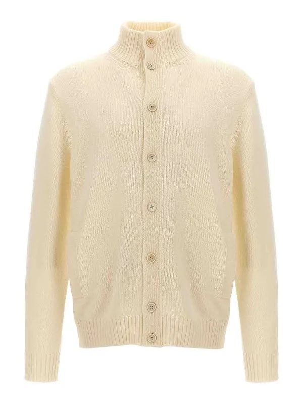 Zanone Cardigan - Blanc - Blanc - Homme | 810100ZR229Z3623
