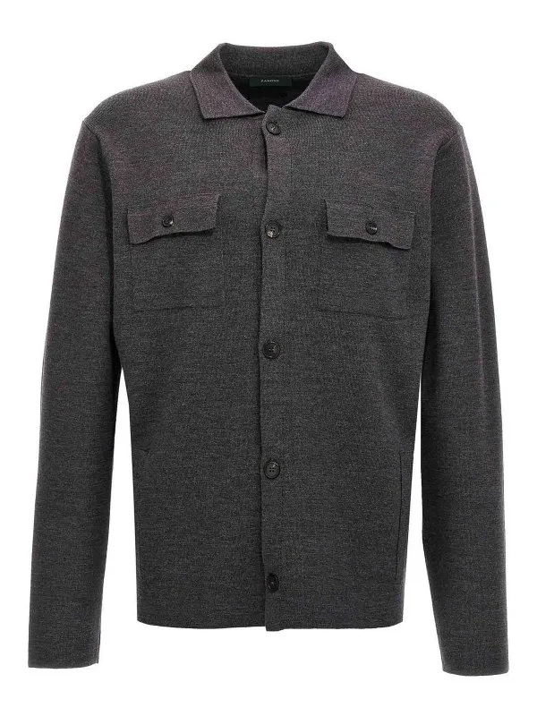 Zanone Cardigan - Gris - Gris - Homme | 810141ZN202Z2232