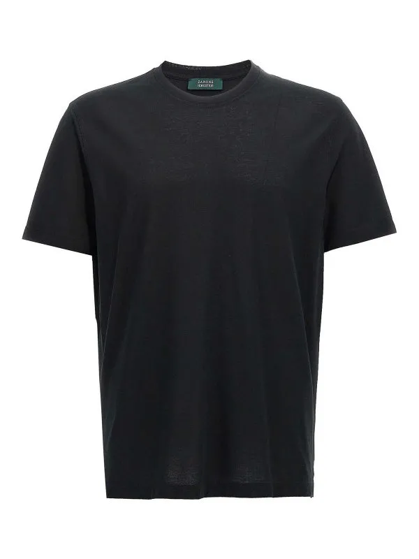 Zanone T-Shirt - Noir - Noir - Homme | 815114ZG380Z0015