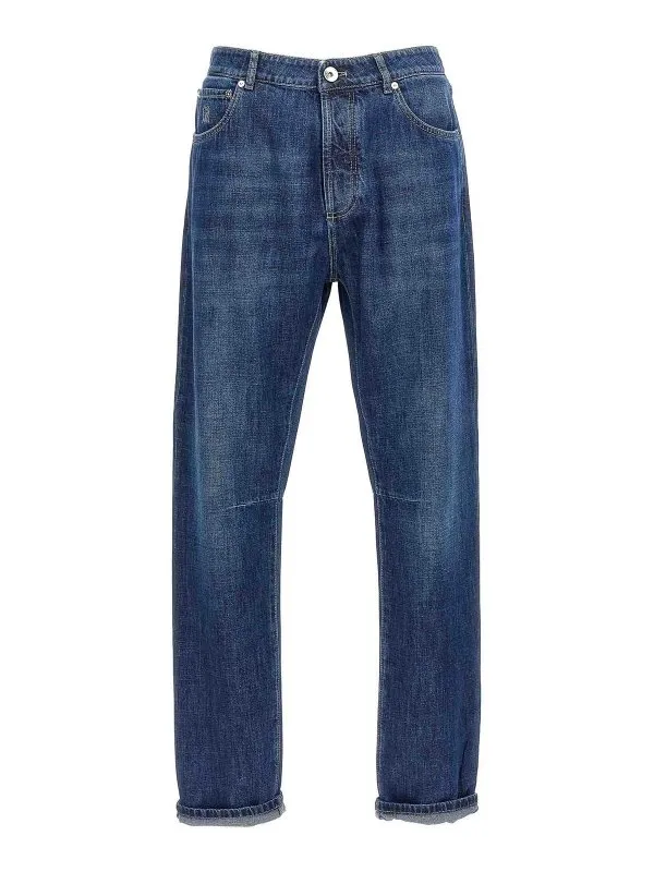 Brunello Cucinelli Jean Bootcut - Bleu - Bleu | M0Z37X1290C1468