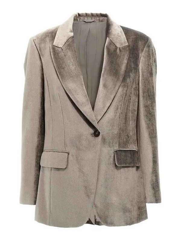 Brunello Cucinelli Blazer - Gris - Gris - Femme | MD5817217C5099