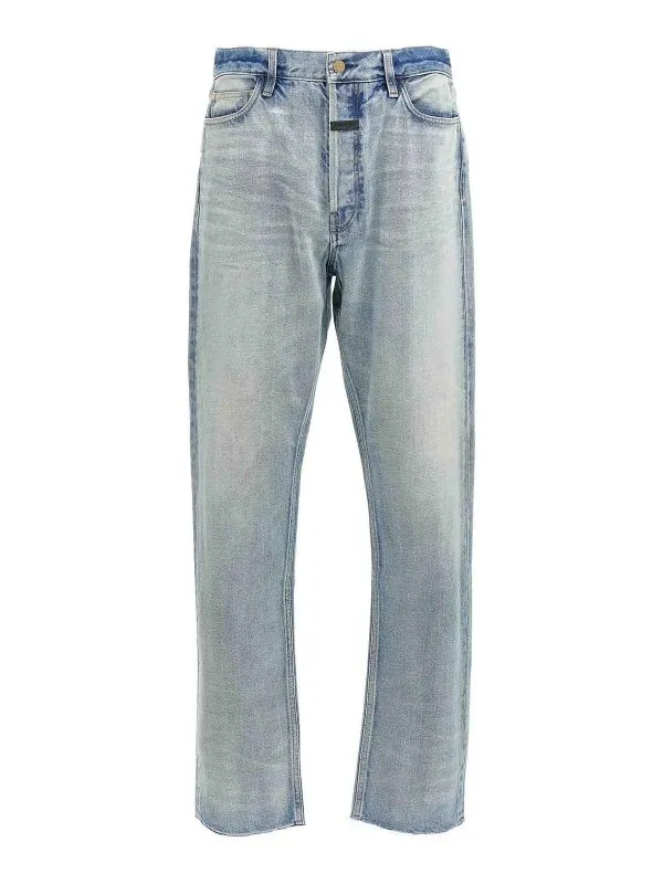 Fear Of God Jean Droit - Bleu Clair - Bleu Clair | FG24FW402001DNM