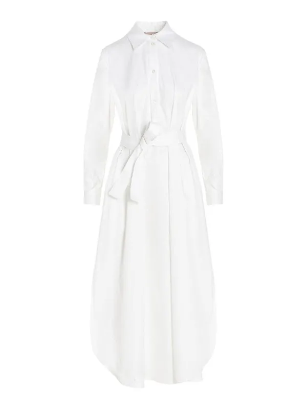 Le Twins Robe Au Genou - Blanc - Blanc - Femme | LAURABIANCO