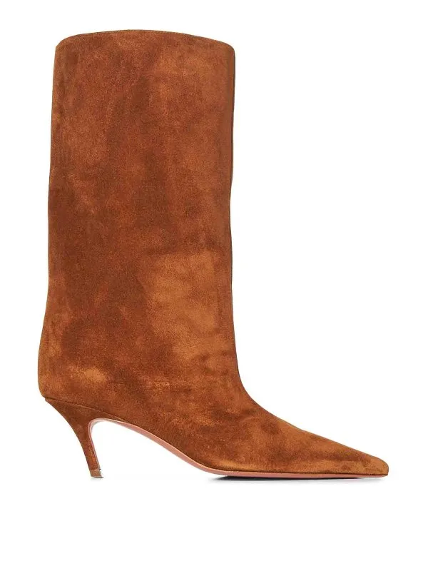 Amina Muaddi Bottes - Beige - Beige - Femme | FIONABOOTCOGNAC