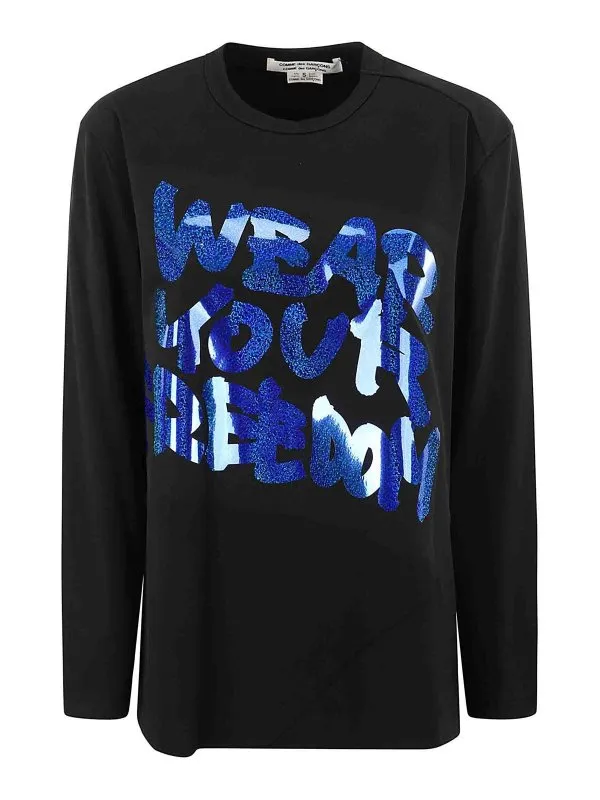 Comme Des Garcons T-Shirt - Noir - Noir - Femme | RNT004W241