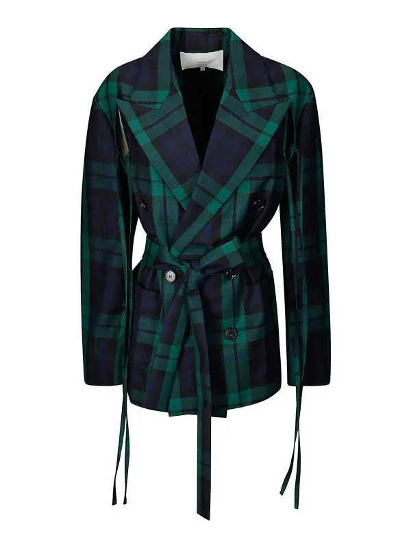 Setchu Blazer - Vert - Vert - Femme | U241J015W029TARTAN
