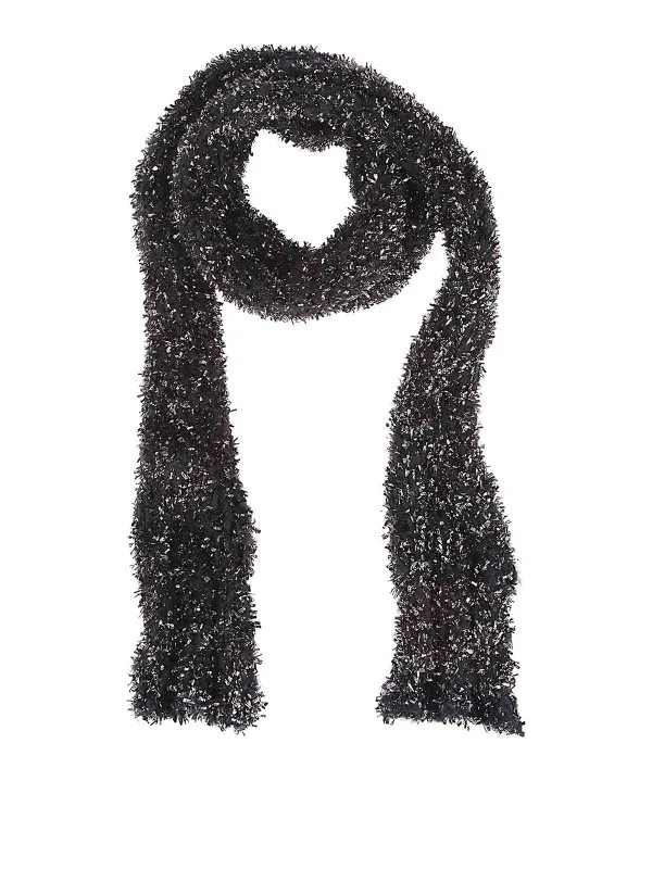 Lussi Écharpe - Noir - Noir - Femme | PATTIBLACK | thebs.com