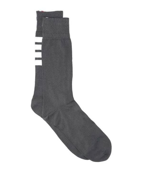 Thom Browne Chaussettes - 4-Bar - Gris - Homme | MAS023B01690025
