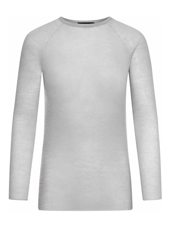 Roberto Collina Pull Col Rond - Gris - Gris - Femme | A03601A0318