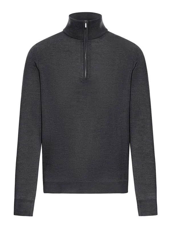 Zanone Pull Col Rond - Gris Foncé - Gris Foncé | 810135Z0290N7027