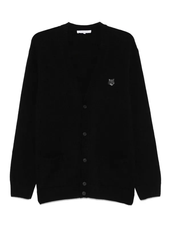 Maison Kitsuné Cardigan - Noir - Noir - Homme | NM00506KT1006P199