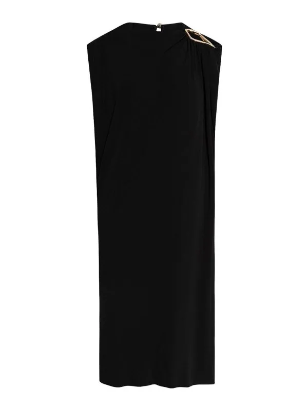 Lanvin Robe Au Genou - Noir - Noir - Femme | RWDR00215088H2410