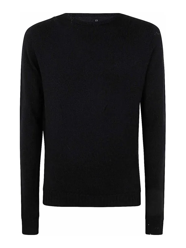 MD75 Pull Col Rond - Noir - Noir - Homme | MD11127BLACK