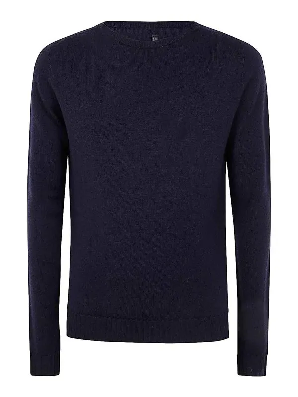 MD75 Pull Col Rond - Bleu - Bleu - Homme | MD11127BLUE