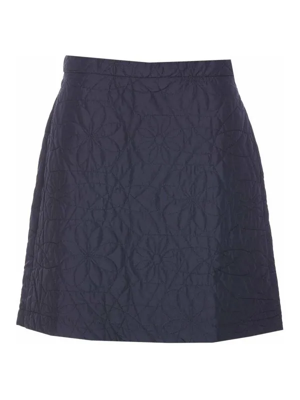 Maison Kitsuné Jupe Midi - Bleu - Bleu - Femme | NW01520WQ4036P480