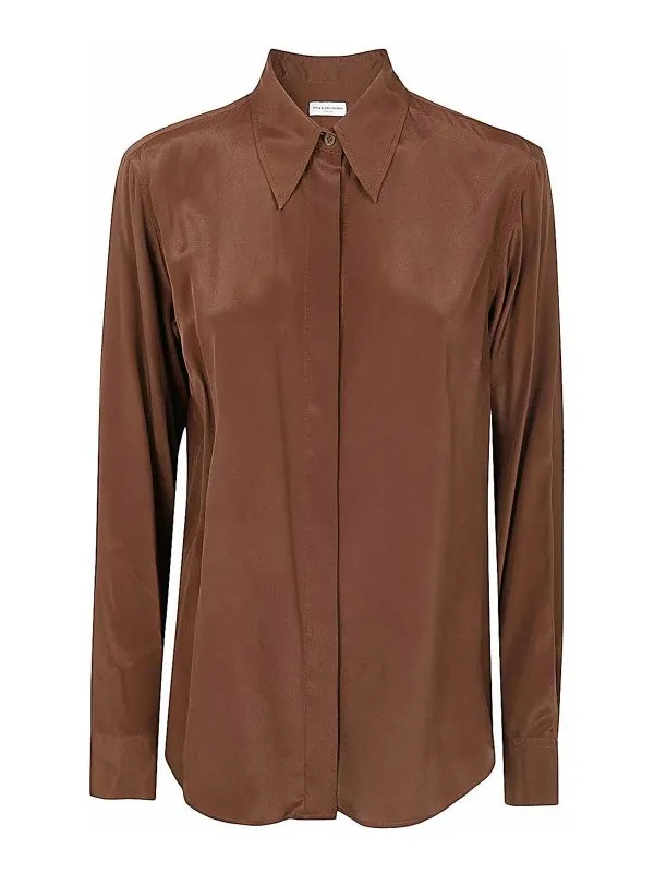 Dries Van Noten Chemise - Marron - Marron | 2420107079164700