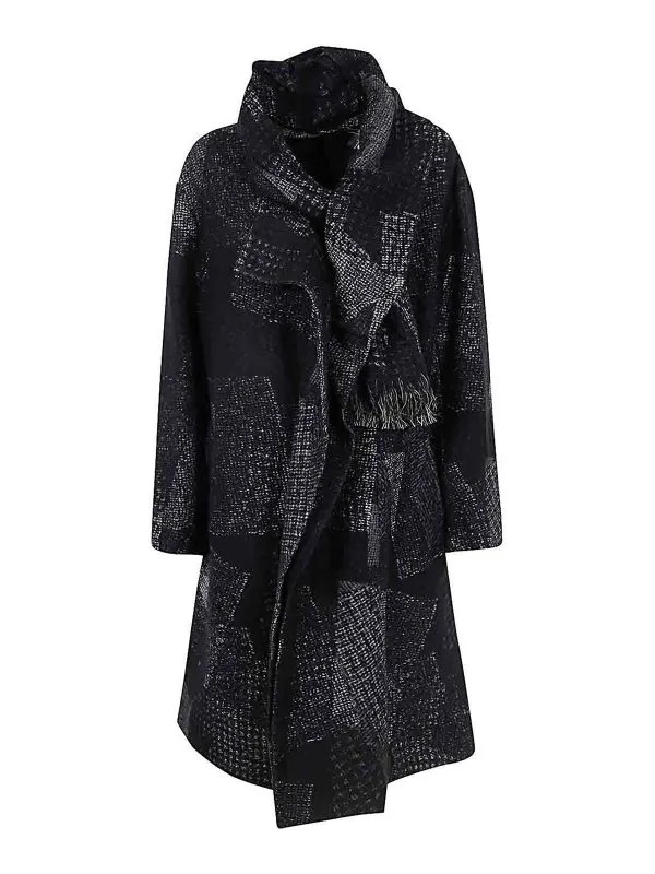 Y'S Manteau Court - Noir - Noir - Femme | YOC151111 | thebs.com